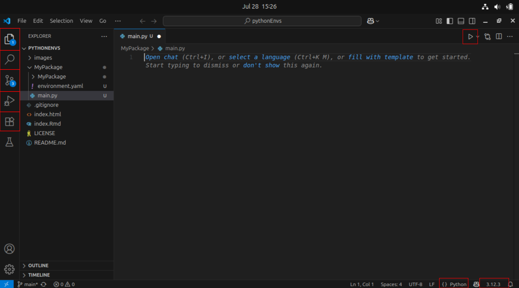 Python extensions in VSCode